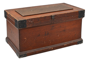 Vintage Carpenter's Chest With Aged Steel Hardware
