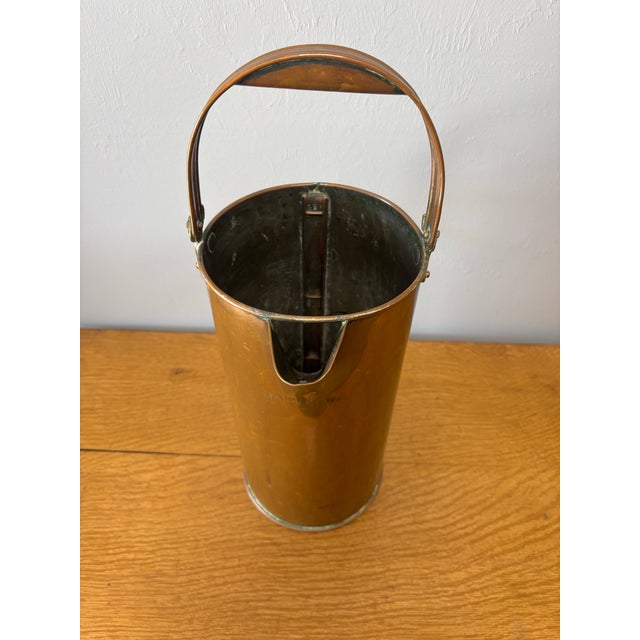 19th Century Antique English Copper Jug or Measuring Pail For Sale - Image 5 of 10