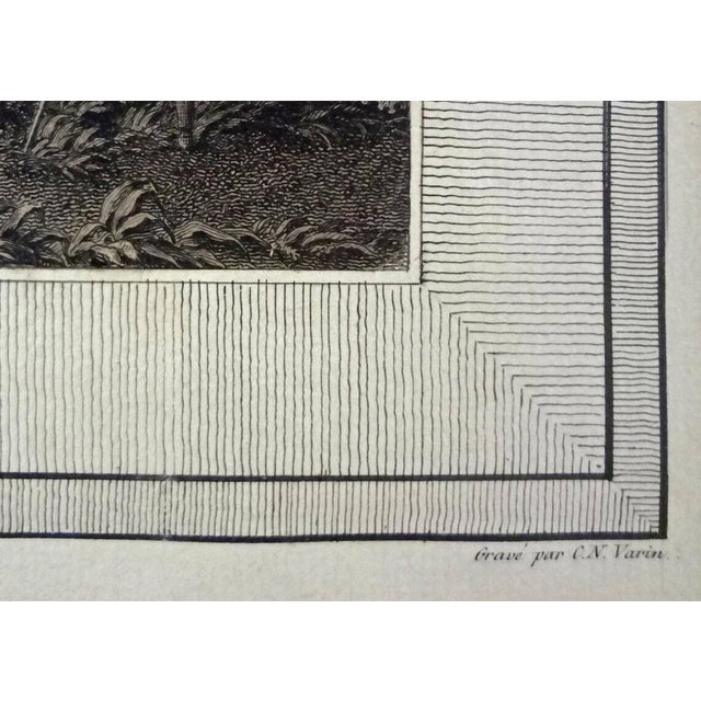 18th Century Antique 18th C French Engravings Musical Garden Concert Scenes After Lavrience Gustavian Decor - A Pair For Sale - Image 5 of 7
