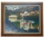 Acrylic on canvas by Spanish artist Ramon Pujol (b. 1947, Olot, Spain), signed lower left. This large-scale harbor scene...