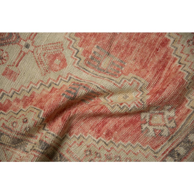 Vintage Distressed Oushak Rug Runner - 2'7" x 5'1" For Sale - Image 9 of 10