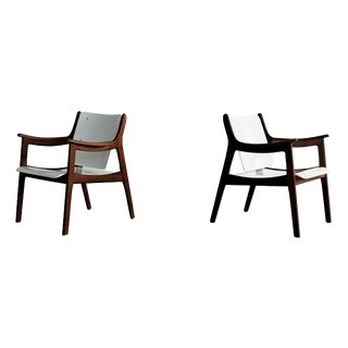 Vintage Armchairs in Teak, 1960s For Sale