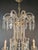 Brass Antique French Crystal Chandelier Directoire Style Louis XVI Influence - Restored For Sale - Image 8 of 12