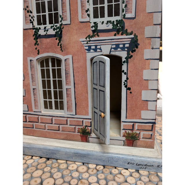 Eric Lansdown Vintage Hand Crafted Signed Dollhouse Circa 1985 For Sale - Image 14 of 17