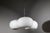 Mid-Century Modern Three-Light Opaline Glass Pendant Light, Italy, 1970s For Sale - Image 10 of 10