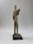 Late 20th Century Large Mid-Century Modern Bronze Musician Sculpture With Accordion on Marble Base - 34"h For Sale - Image 5 of 7