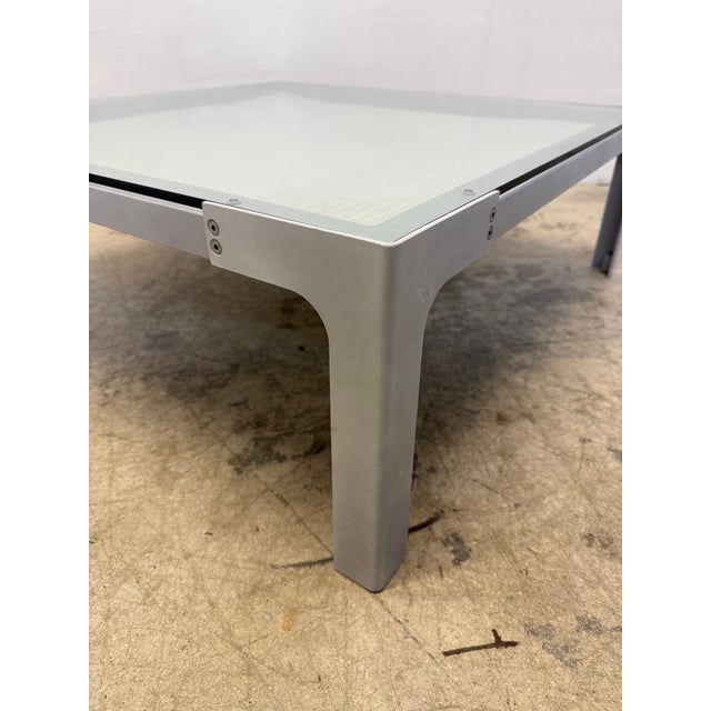 Enzo Berti Glass and Steel "Dune" Coffee or Cocktail Table for La Palma, 1990s For Sale - Image 11 of 15