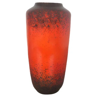 Large Multi-Color Pottery Super Fat Lava 517-45 Vase from Scheurich WGP, 1970s For Sale