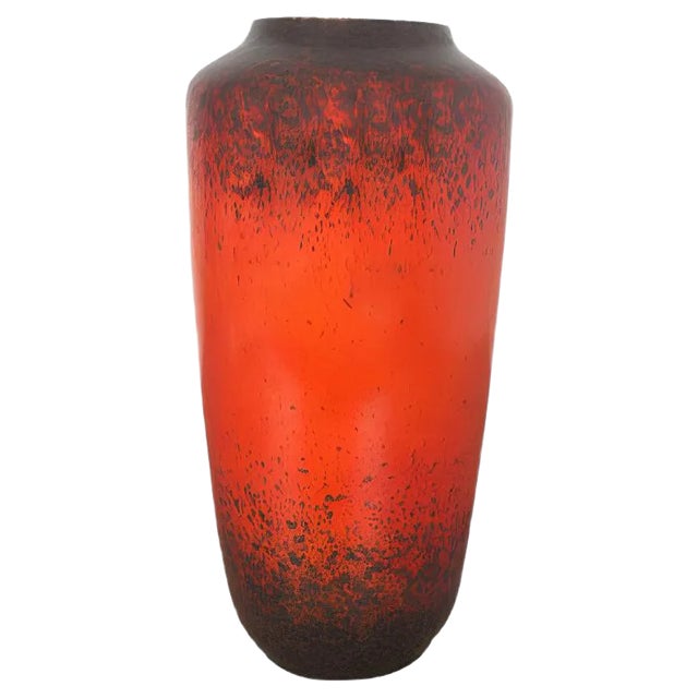 Large Multi-Color Pottery Super Fat Lava 517-45 Vase from Scheurich WGP, 1970s For Sale