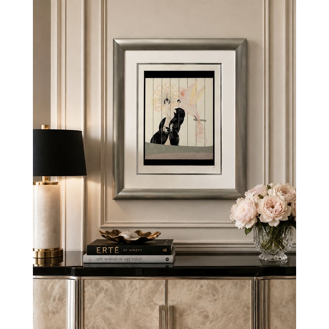 A captivating hand-signed limited-edition serigraph by Erté (Romain de Tirtoff, 1892–1990), the legendary artist and...