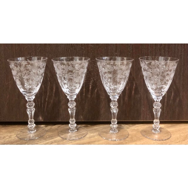 Fostoria Chintz Cordial Glasses - Set of 4 For Sale In West Palm - Image 6 of 6