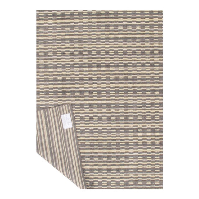 Modern Multi Modern Fine Hand Knotted Rug For Sale - Image 3 of 7