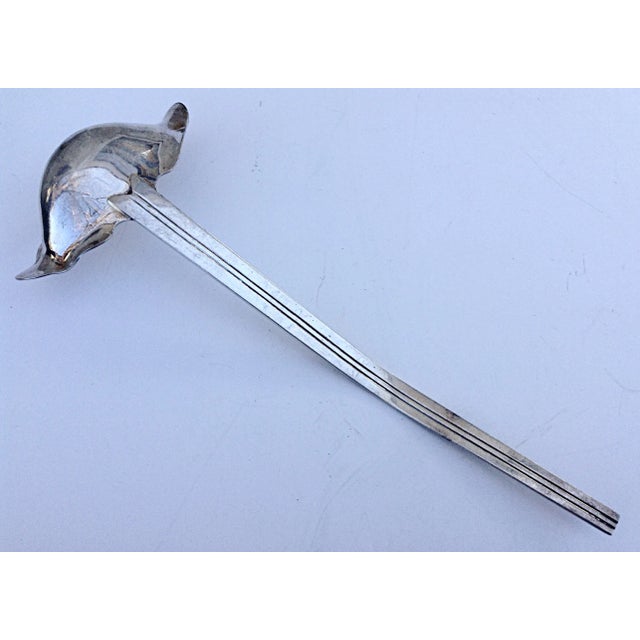 Mexican Silver-Plate Ladle For Sale - Image 4 of 4