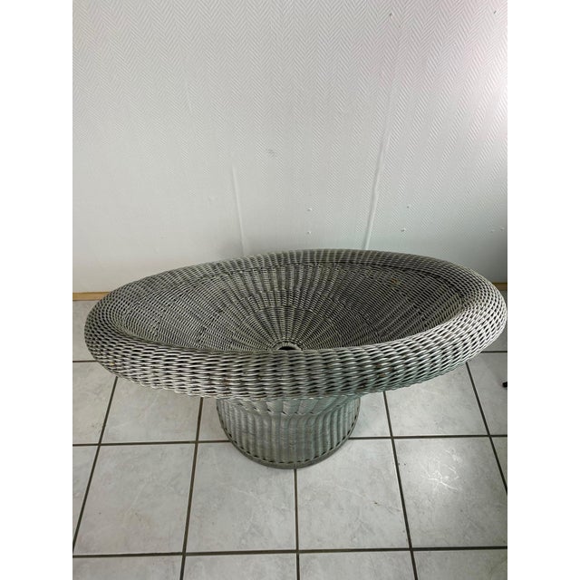 Beautiful Egon Eiermann armchair, model E10. Very rare in silver. Original color. Good to very good condition. Very...