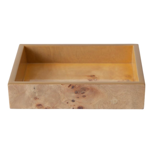 Mesa Burl Wood Bath Accessories - Soap Dish For Sale