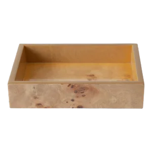 Mesa Burl Wood Bath Accessories - Soap Dish