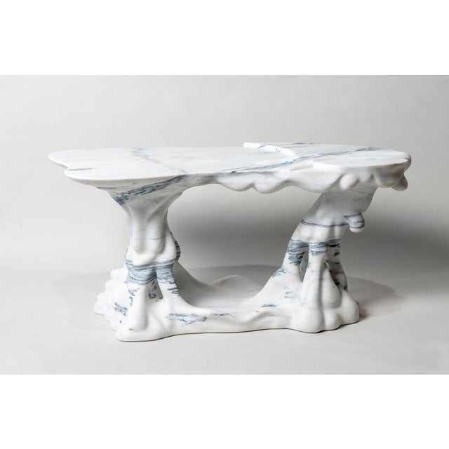 Marsili Handmade Coffee Table in White Marble by Manta For Sale - Image 17 of 18