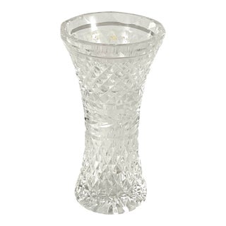 Waterford of Ireland Crystal-“Glandore”-6” Corset Vase For Sale