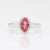 2020s Gia 1.1Ct Padparadscha Sapphire Ring With Natural Diamonds in Solid 14k Gold, Size 6.75 For Sale - Image 5 of 9