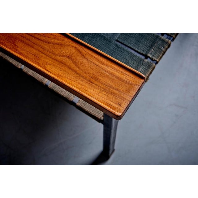 Set of Armchair and Ottoman with Walnut Armrests attributed to Carl Auböck, 1950s For Sale - Image 15 of 18