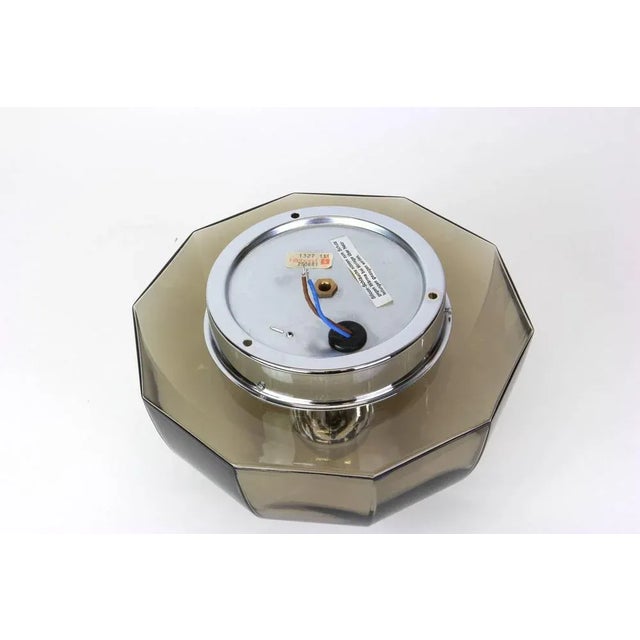 Smoked Glass Sconces from Hillebrand, Germany, 1960s, Set of 2 For Sale - Image 3 of 6