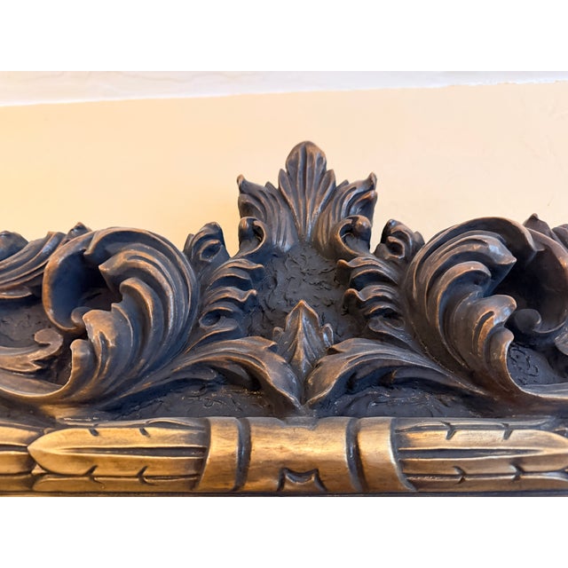 Baroque Monumental Heavily Carved Beveled Glass Wall Mirror For Sale - Image 3 of 8
