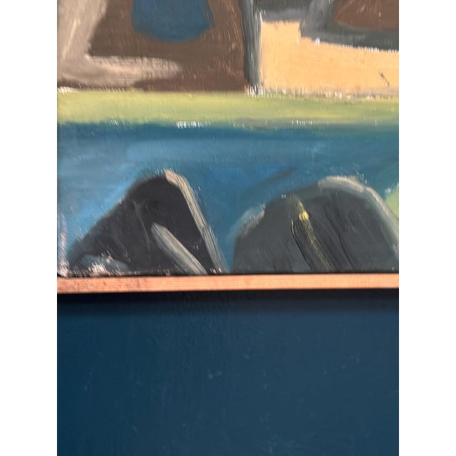Gunne, Landscape, 1968, Oil Painting on Canvas, Framed For Sale - Image 9 of 18
