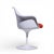 White Eero Saarinen for Knoll Mid Century Tulip Armchair Dining Chair For Sale - Image 8 of 9