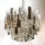 Mid-Century Modernist Hand-Blown Murano Mixed Glass Camer Triedre Chandelier For Sale - Image 4 of 17