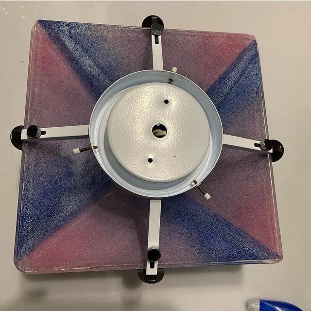 1980s Murano Glass Flushmount by Zonca , 1980s For Sale - Image 5 of 10