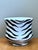 Vintage Italian Zebra Striped Cache Pot For Sale - Image 11 of 13