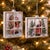 Bring holiday cheer to your windows and tree with this Glass Santa Window Ornament Set. Featuring charming Santa designs...