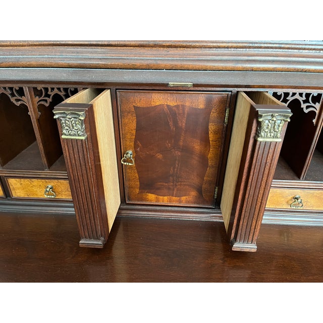 Wood Henkel Harris Secretary Desk, 6097/6098 Complete For Sale - Image 7 of 9