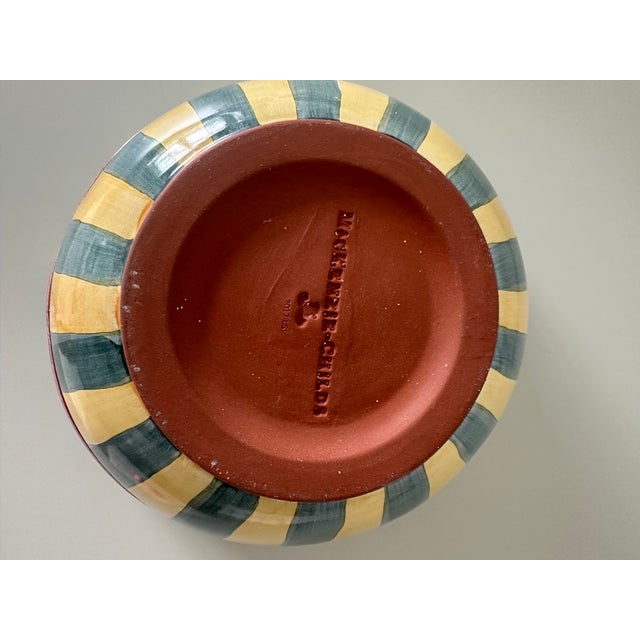 Contemporary MacKenzie-Childs Picadilly Serving Bowl For Sale - Image 3 of 3