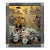Andrea Stella "The Cart of Dreams" Large Gold Leaf Oil Mixed Media Abstract Painting, Italian Contemporary Art, 2010s For Sale