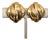 Vintage Signed Givenchy Modernist Goldtone Clip Earrings-2 Pieces For Sale