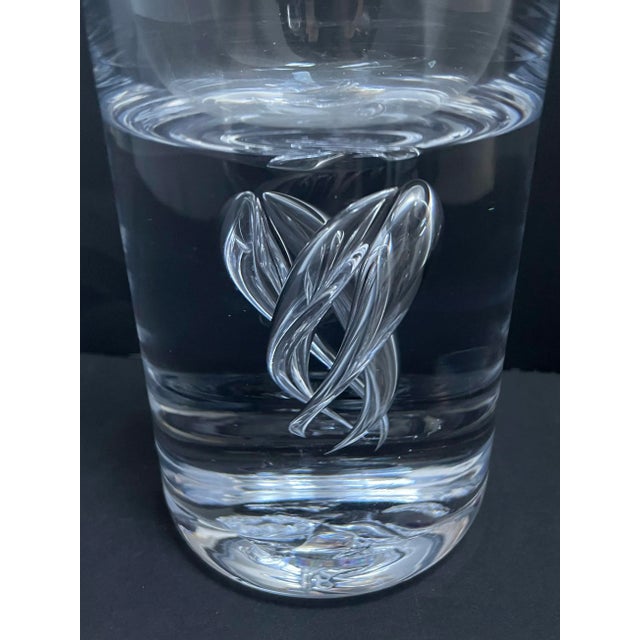 Early 21st Century Simon Pearce Hand Blown Glass Vase For Sale - Image 5 of 6