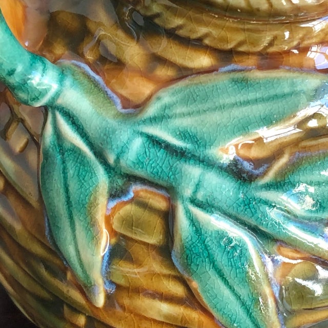 Antique Chinese Majolica Sancai Teapot For Sale - Image 10 of 12