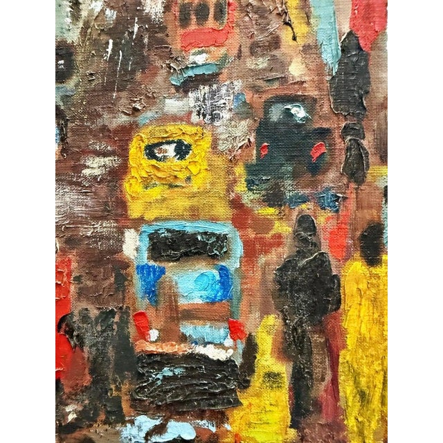 Abstract Lee Colber San Fransisco Street Car Oil Painting, Impasto Techniques For Sale In Miami - Image 6 of 10