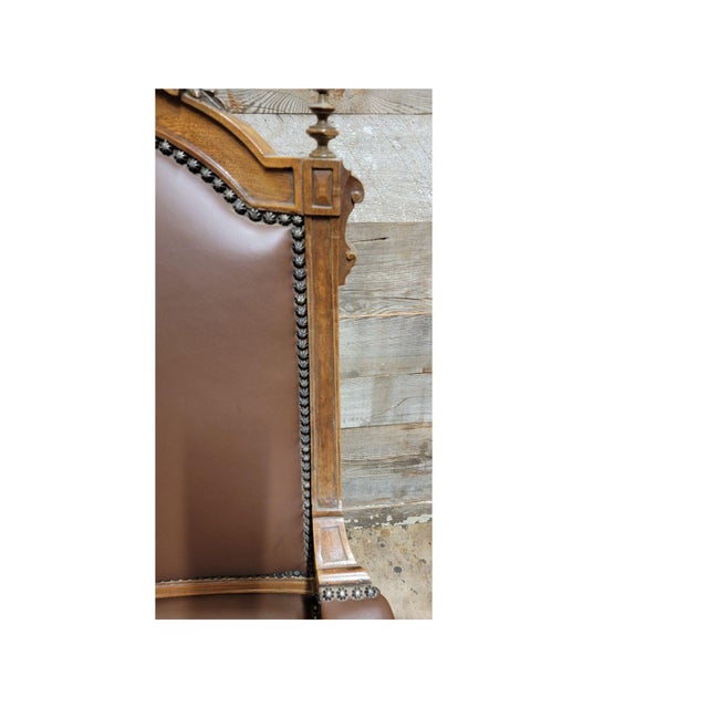 Late 19th Century A Victorian Leather Armchair For Sale In Dallas - Image 6 of 9