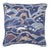 Schumacher Rolling Hills Pillow in Blue For Sale