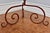 Brown Jan Barboglio Hand-Forged Rust Patina Iron 9-Light Floor Candelabra For Sale - Image 8 of 10