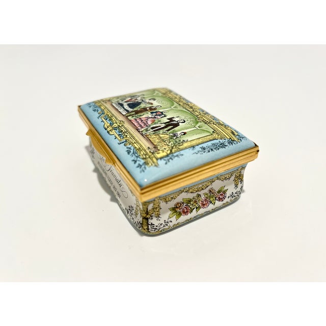 1980s Cartier Opera Collection Limited Edition (86/250) Enamel Copper Trinket Box La Traviata For Sale In Detroit - Image 6 of 15