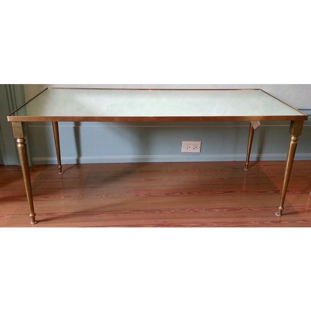 Maison Jansen 1960's Jansen Brass Coffee Tables - a Pair For Sale - Image 4 of 10