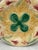 Large German Majolica Clover Plate Circa 1900 For Sale - Image 4 of 5