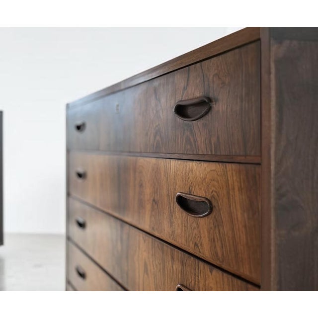 Mid-Century Danish Rosewood Highboy Dresser, 1960s For Sale - Image 9 of 18