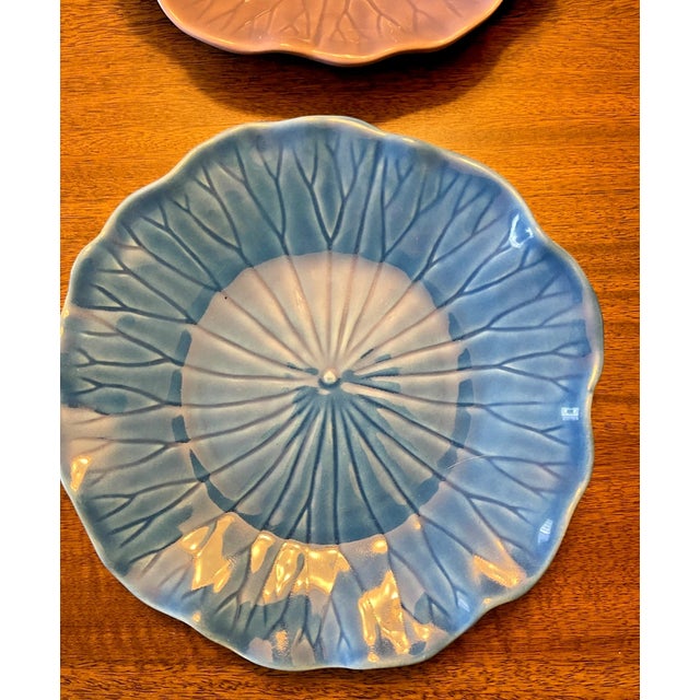 Mid-Century Modern Vintage Mid-Century Modern Metlox Poppytrail Lotus Plates-Set of 4 For Sale - Image 3 of 4