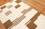 White and Brown Modern Turkish Kilim Flatweave - 4'10" x 8'1" For Sale - Image 4 of 5