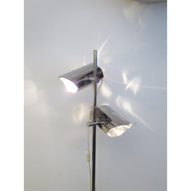 Silver Chrome Floor Lamp, 1970s For Sale - Image 8 of 15