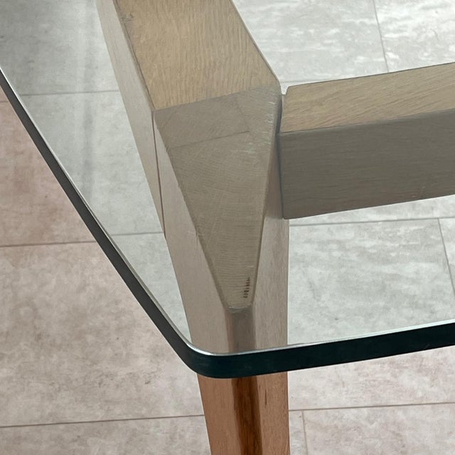 Large Wood and Glass Dining Table by Prospero Rasulo for Poltronova, 1990s For Sale - Image 10 of 12